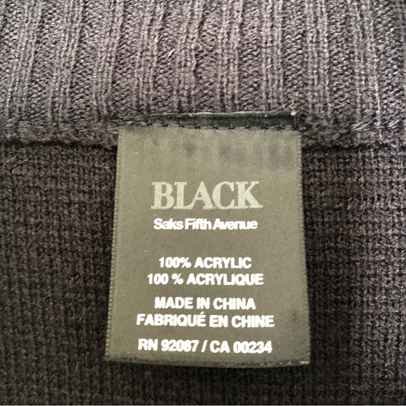 Black poncho with pockets - Picture 6 of 8